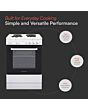 Cookology CFSP600WH/1 60Cm Single Cavity Soild Hob Electric Cooker