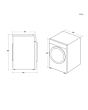 Hoover HRE C10TE-80 10kg Condenser Tumble Dryer White
