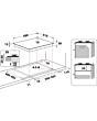 Hotpoint PPH60PFIXUK 59cm Stainless Steel Gas Hob