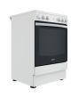 Indesit IS67V5KHW 60cm Single Oven Electric Cooker with Ceramic Hob - White