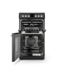 Montpellier MDOC50FK 50cm Double Oven Electric Cooker with Ceramic Hob - Black