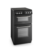 Montpellier MDOC50FK 50cm Double Oven Electric Cooker with Ceramic Hob - Black