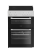 Zenith ZET605W 60cm Electric Cooker with Ceramic Hob - White