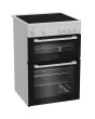 Zenith ZET605W 60cm Electric Cooker with Ceramic Hob - White