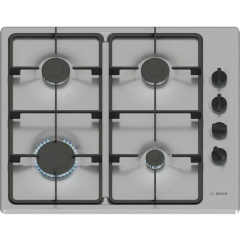 Bosch PBP6B5K60 60cm Stainless Steel Gas Hob