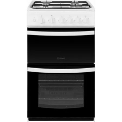 Indesit ID5G00KMWL Double Gas Cooker
