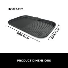 Ninja XSKOGXLGGCMEU Woodfire XL Electric BBQ Grill & Flat Plate - Black
