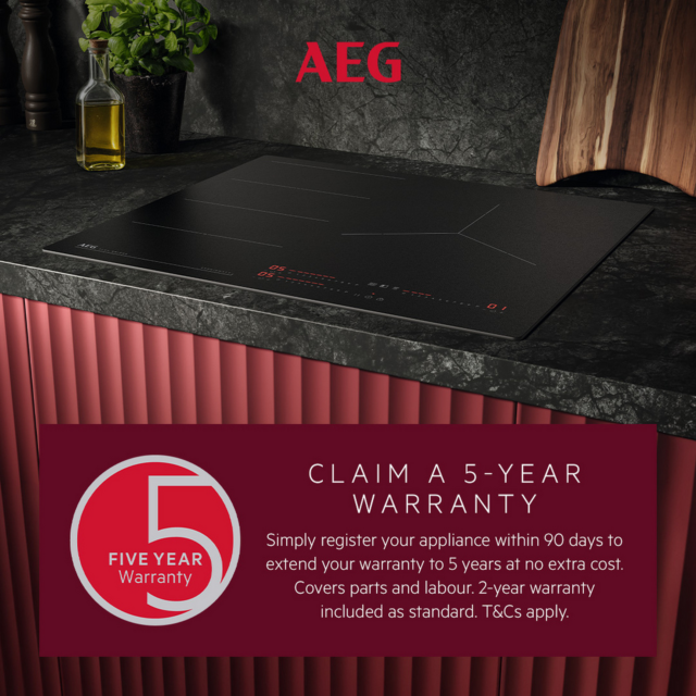 AEG SI84IB1BFB 78cm Induction Hob Black