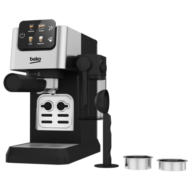 Beko CEP5304X CaffeExperto CEP5302B Manual Espresso with Steam Wand - Black