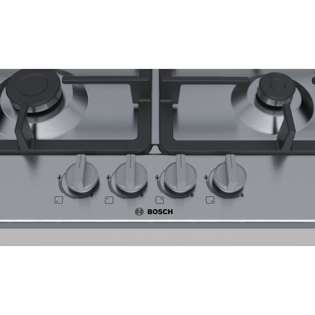 Bosch PGP6B5B90 58.2cm Gas Hob - Stainless Steel