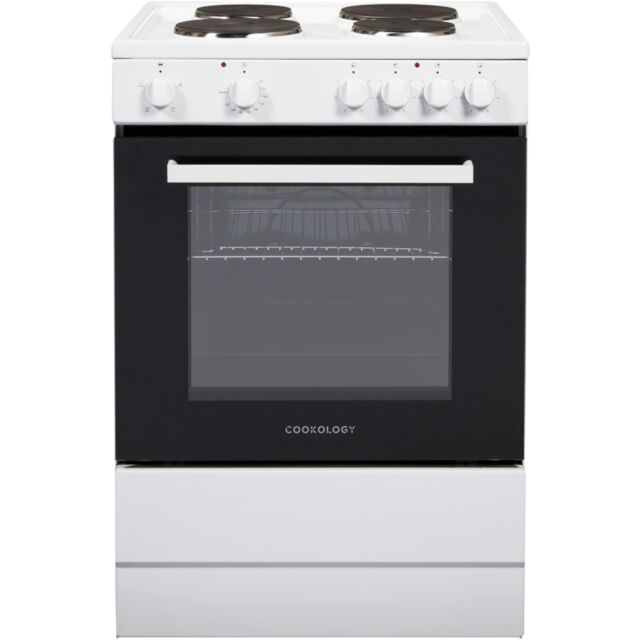 Cookology CFSP600WH/1 60Cm Single Cavity Soild Hob Electric Cooker