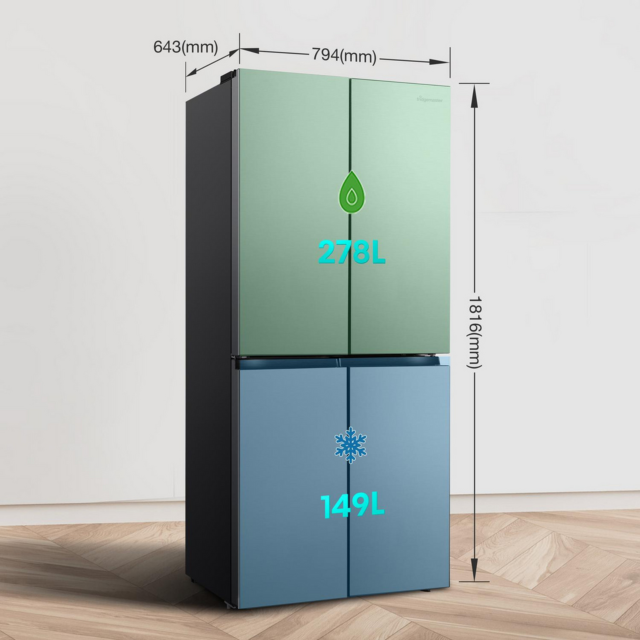 Fridgemaster MQ79395ES 79.4cm No Frost Fridge Freezer