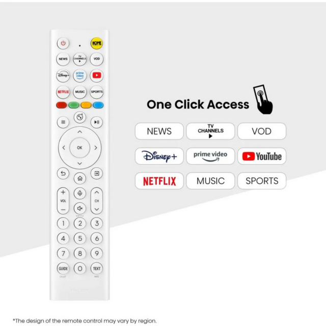 Hisense 43S5QTUK 43-inch Hi-QLED Ultra HD TV White