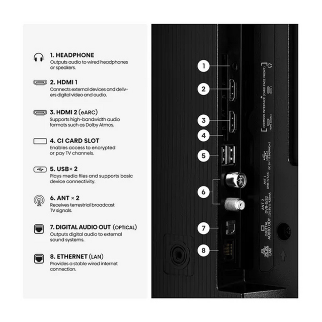 Hisense 50A5STUK 50inch Hi-QLED Full HD Smart TV Black