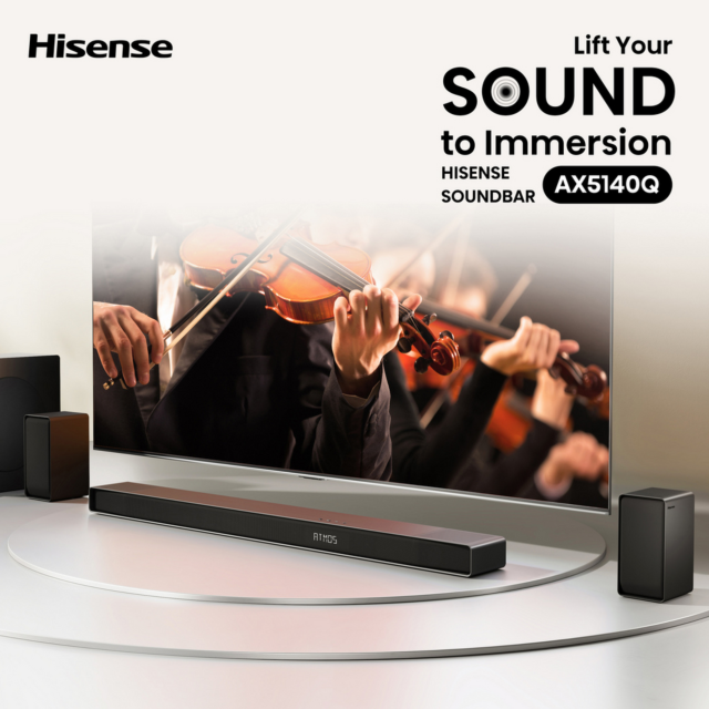Hisense AX5140Q Wireless 5.1.4ch Soundbar Dolby Atmos
