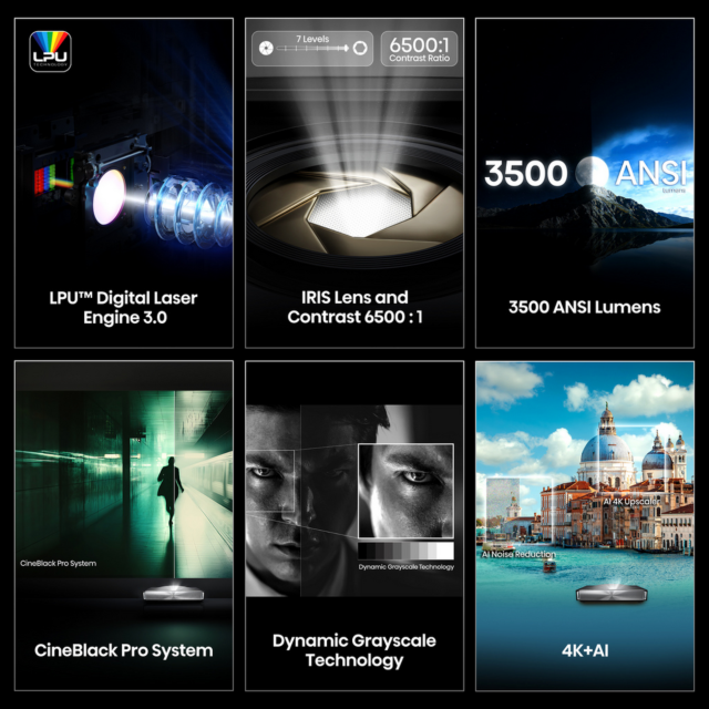 Hisense PX4TUKPRO Projector Silver Black Model
