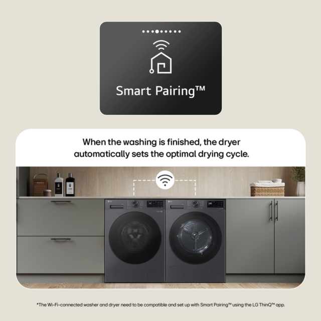 LG RHX5009TWB 9kg Heat Pump Tumble Dryer White