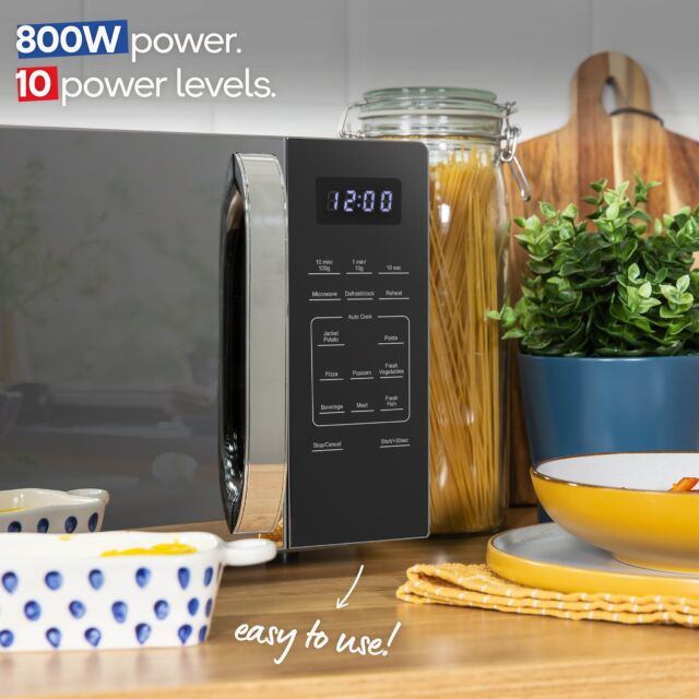 Russell Hobbs RHMT2045S 20 Litre Touch Control Digital Microwave - Silver