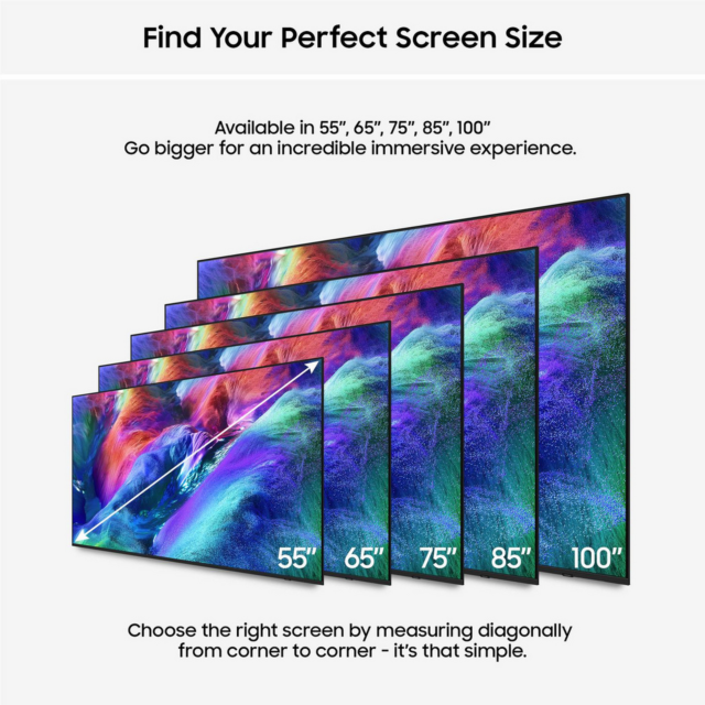 Samsung MRE100R85HUXXU 100inch 4K Micro RGB Vision Smart TV