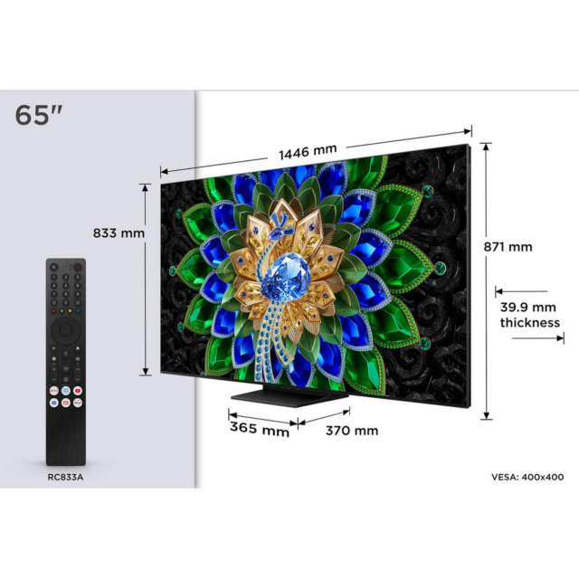 TCL 65A400U-UK 65 inch QD-MINI LED Television