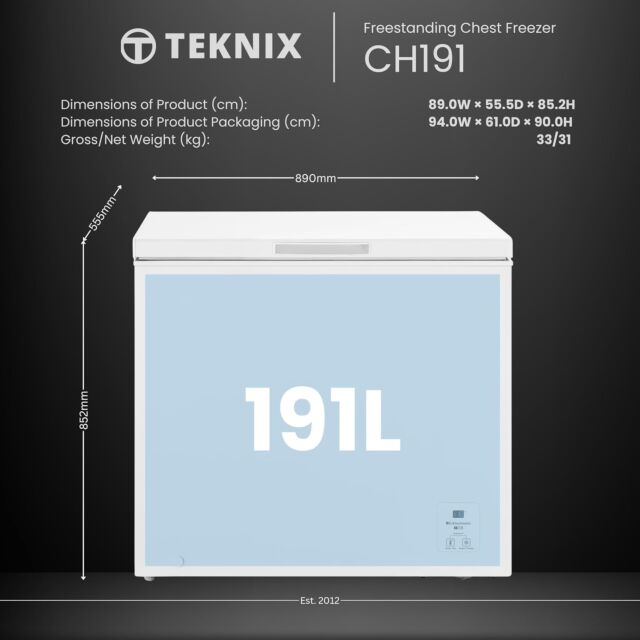 Teknix CH191 Chest Freezer
