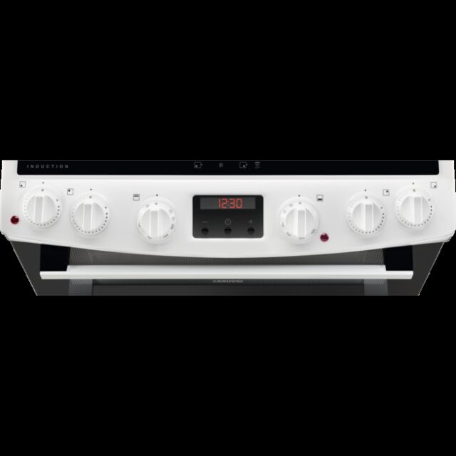 Zanussi ZCI66280WA 60cm Double Oven Electric Cooker with Ceramic Hob - White